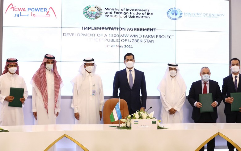 ACWA Power seals deal to build 1.5-GW wind farm in Uzbekistan