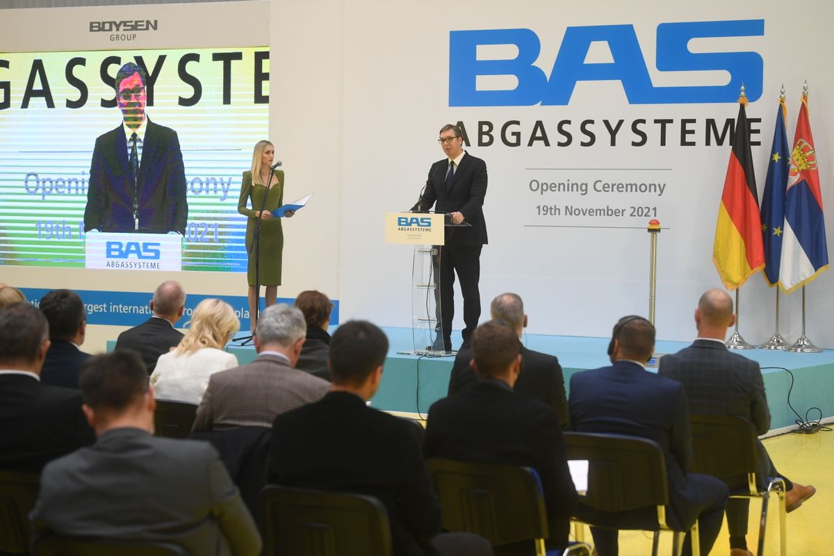 Germany's Boysen opens exhaust systems factory in Serbia
