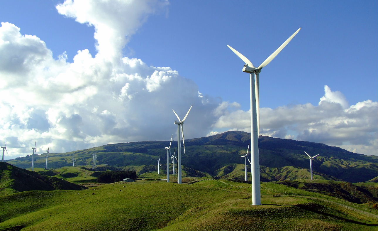 All turbines up at Tilt's 133.3MW Waipipi wind farm in New Zealand